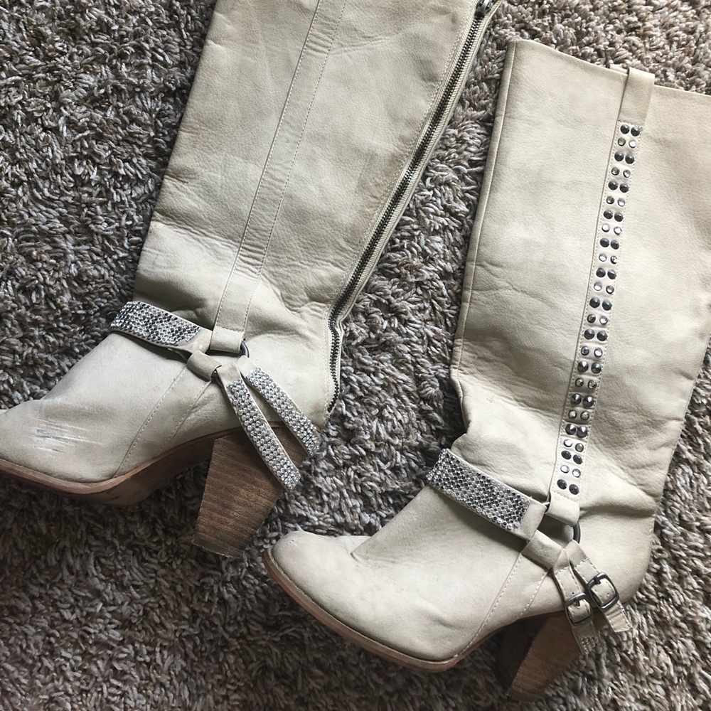 Buckle Heeled Boots